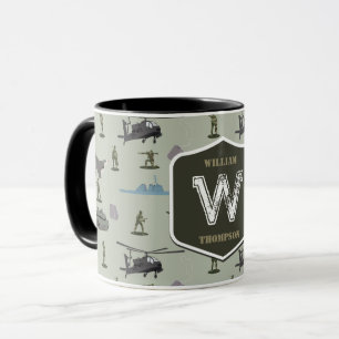 Army Military Camouflage Green Camo Pattern Mug