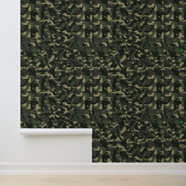 Army military camouflage green wallpaper (Application)