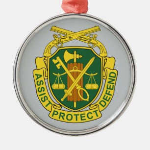 Army Military Police Corps Metal Tree Decoration