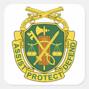 Army Military Police Corps Square Sticker