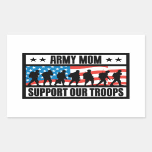ARMY MOM RECTANGULAR STICKER