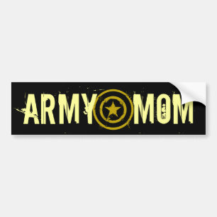 ARMY MOM STAR BUMPER STICKER