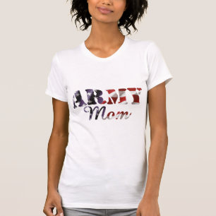 Army Mum American Flag T-Shirt