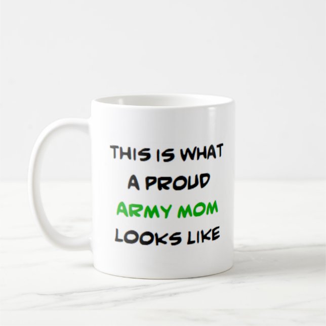 army mum coffee mug (Left)