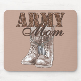 Army Mum Combat Boots N Dog Tags 1 Mouse Mat