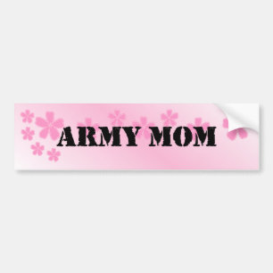 Army Mum Deep Pink Bumper Sticker