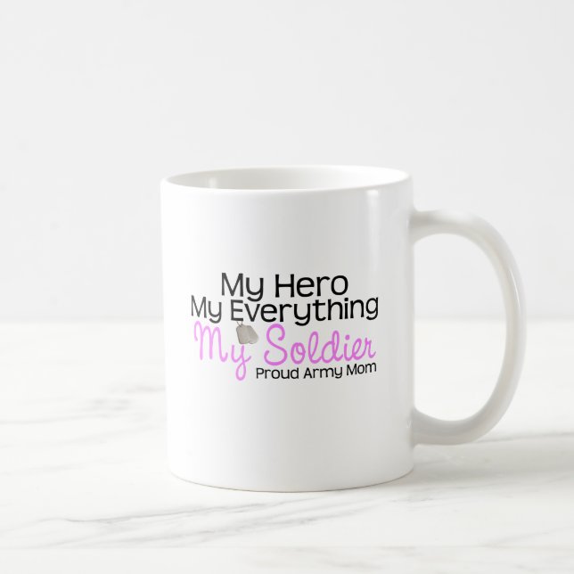 Army Mum My Hero Coffee Mug (Right)