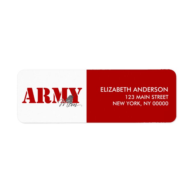 Army Mum Return Address Labels (Front)