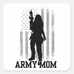 Army Mum Square Sticker