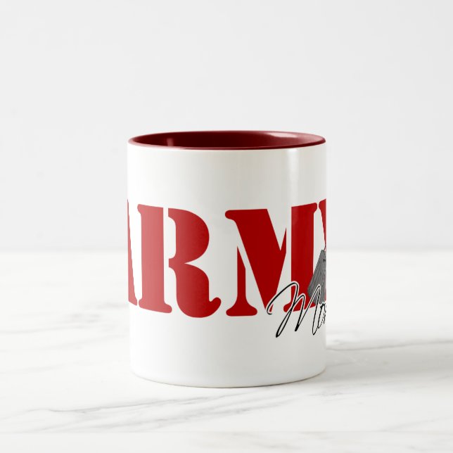 Army Mum Two-Tone Coffee Mug (Center)