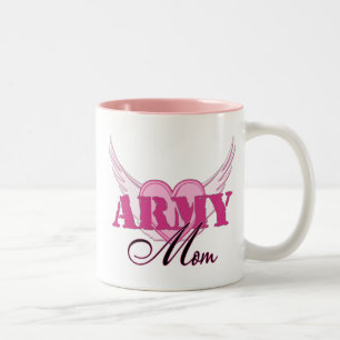 Army Mum Wings Two-Tone Coffee Mug