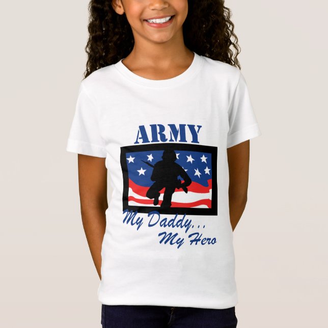 Army My Daddy My Hero T-Shirt (Front)