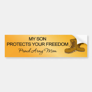 (Army) My Son Protects Your Freedom Bumper Sticker