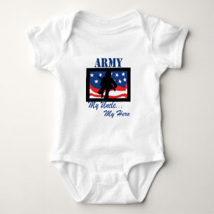 Army My Uncle My Hero Baby Bodysuit