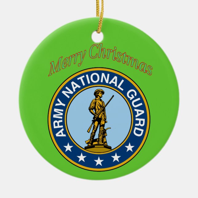 Army National Guard Christmas Ornament (Front)