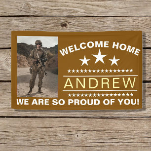 Army National Guard Welcome Home Sign, Customizabl Banner