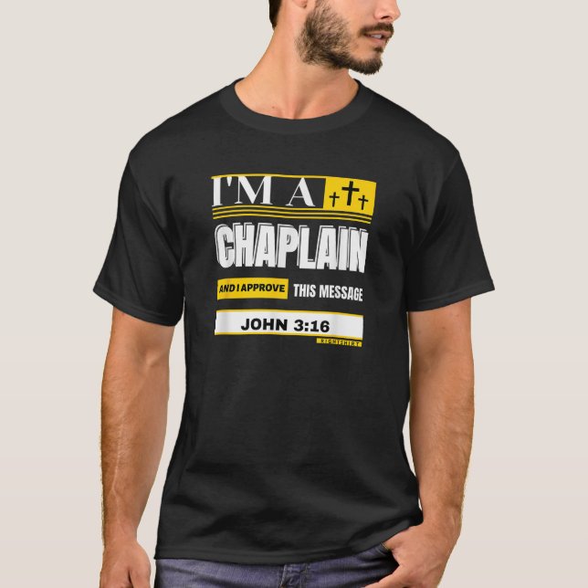 ARMY NAVY CHAPLAIN Appreciation Christian MESSAGE  T-Shirt (Front)