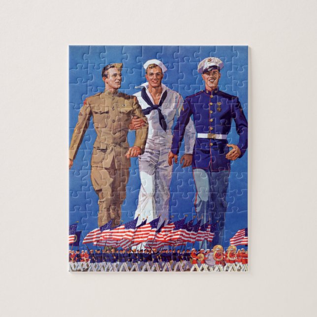 Army, Navy & Marines Jigsaw Puzzle (Vertical)