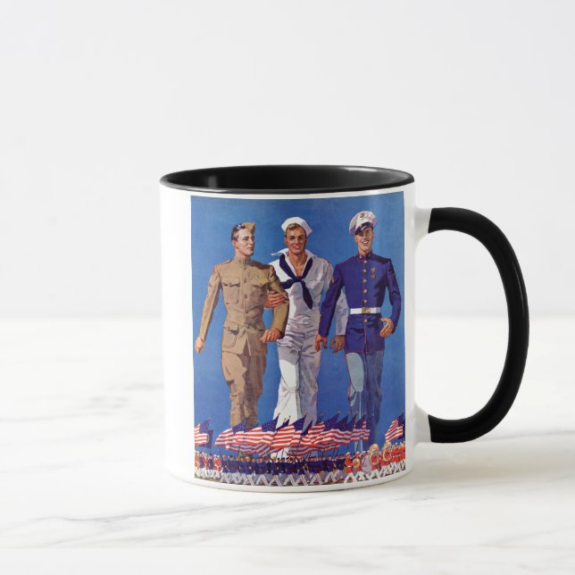 Army, Navy & Marines Mug (Right)