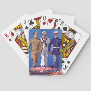 Army, Navy & Marines Playing Cards