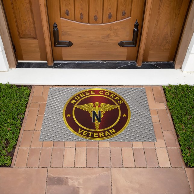 Army Nurse Corps Veteran Doormat (Outdoor)