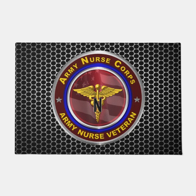 Army Nurse Corps Veteran Doormat (Front)