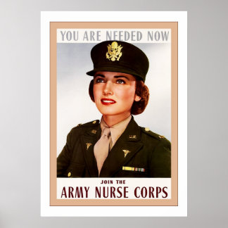 Army Nurse Corps ~ Vintage WW2 Poster