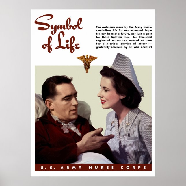 Army Nurse Corps -- WW2 Poster (Front)