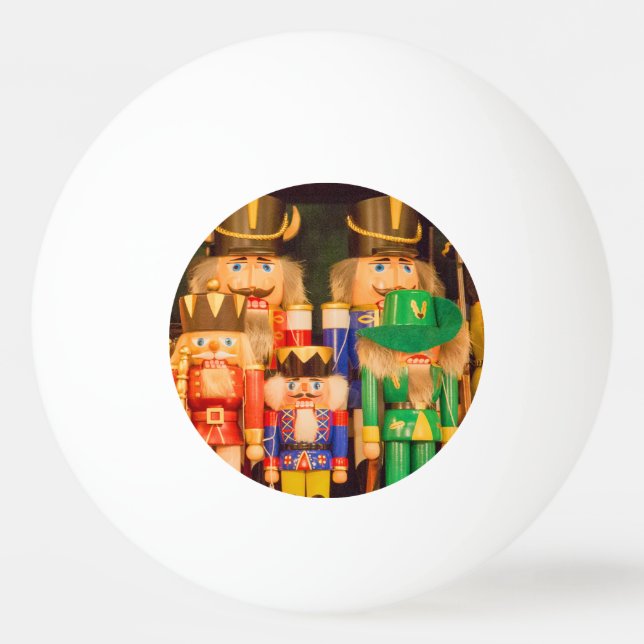 Army of Christmas Nutcrackers Ping Pong Ball (Front)