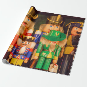 Army of Christmas Nutcrackers Wrapping Paper