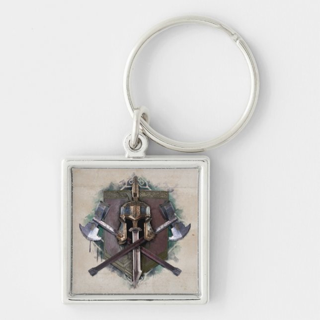 Army Of Dwarves Weaponry Key Ring (Front)