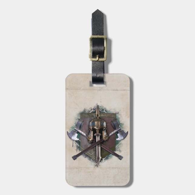 Army Of Dwarves Weaponry Luggage Tag (Front Vertical)