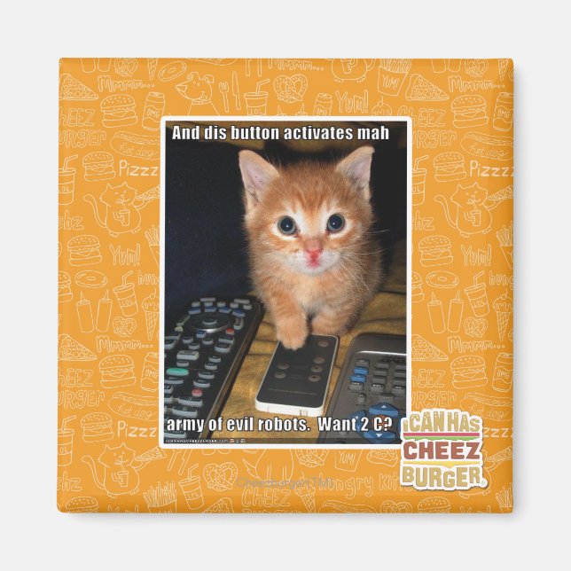 Army of Evil Robots Magnet (Front)