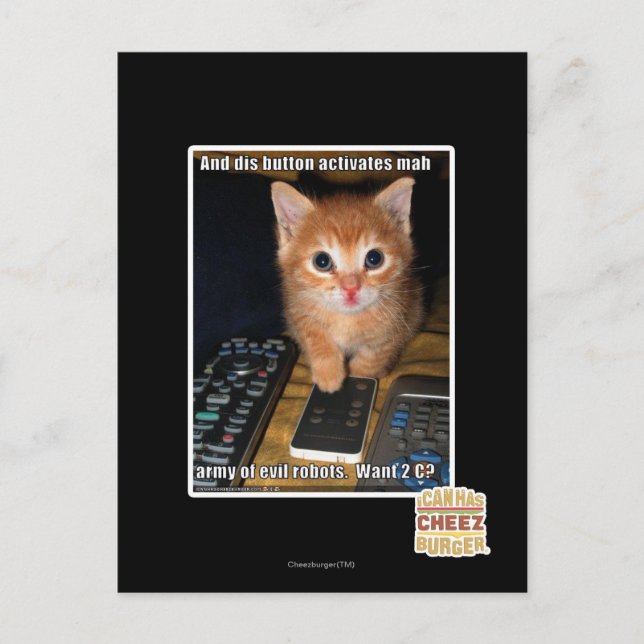 Army of Evil Robots Postcard (Front)