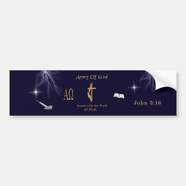 Army of God Bumper Sticker (Front)