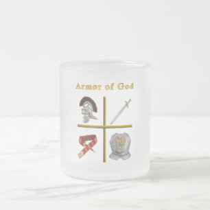 Army of God Frosted Glass Coffee Mug