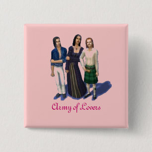 Army of Lovers--the simlish version 15 Cm Square Badge