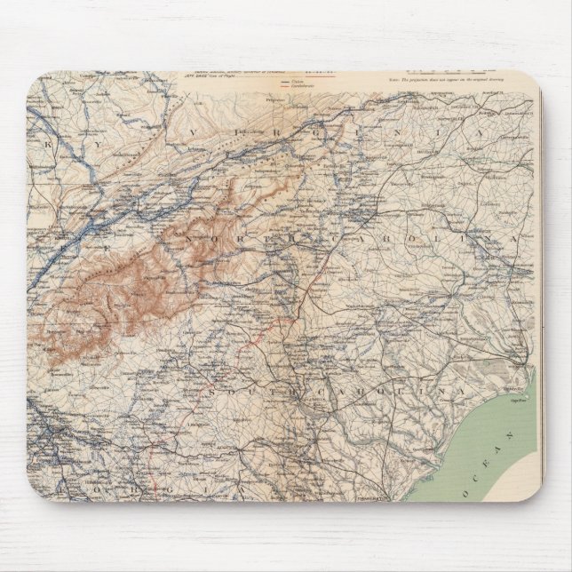 Army of the Cumberland campaigns Mouse Mat (Front)