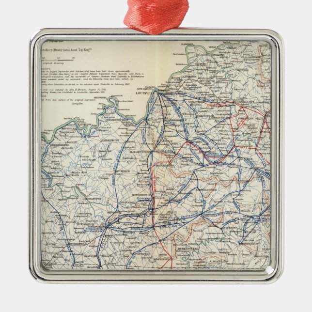 Army of the Cumberland Metal Tree Decoration (Front)