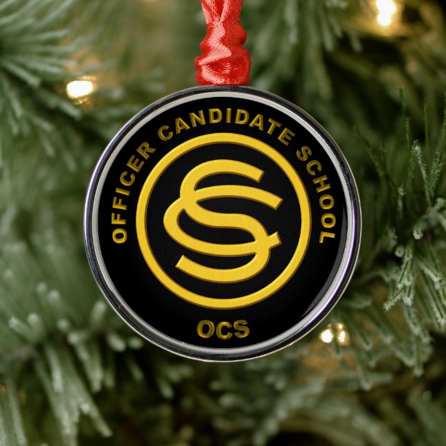 Army Officer Candidate School Christmas   Metal Tree Decoration (Tree)