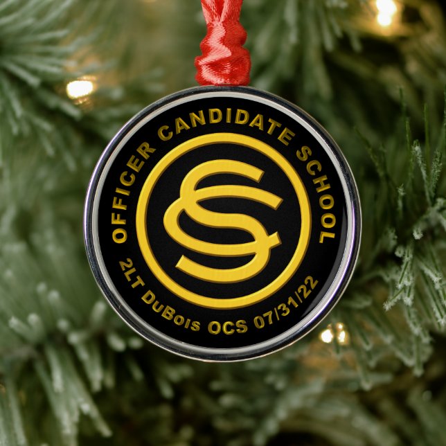 Army Officer Candidate School  Metal Tree Decoration (Tree)