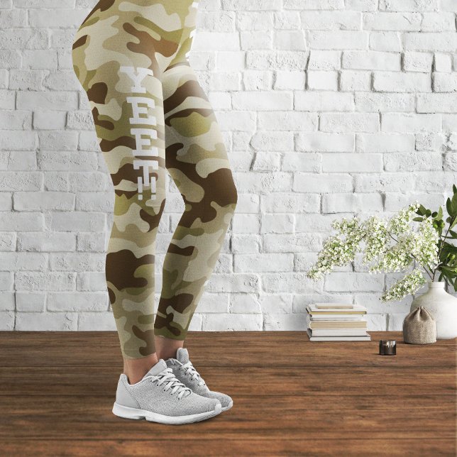 Army Olive Camouflage Yeet Leggings (Creator Uploaded)