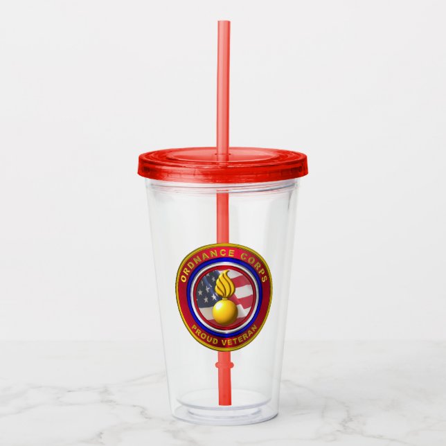 Army Ordnance Corps Acrylic Tumbler (Front)