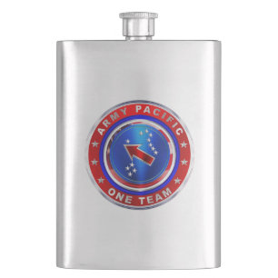 Army Pacific Command Hip Flask