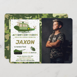 Army Photo Invitations