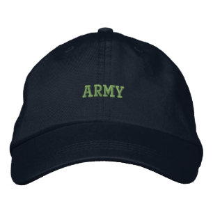 Army Premium Veterans Basic Adjustable Navy Colour Embroidered Hat