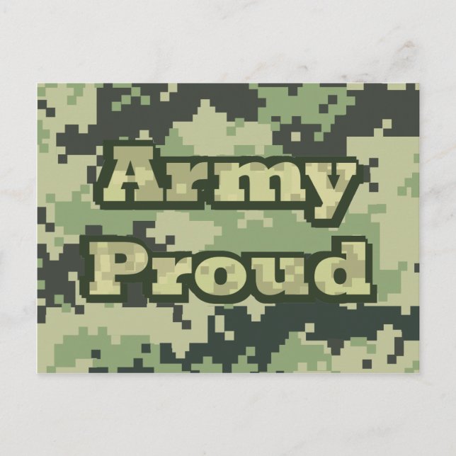 Army Proud Postcard (Front)