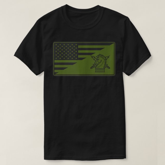 Army Psychological Operations (PSYOP) Branch Ameri T-Shirt (Design Front)