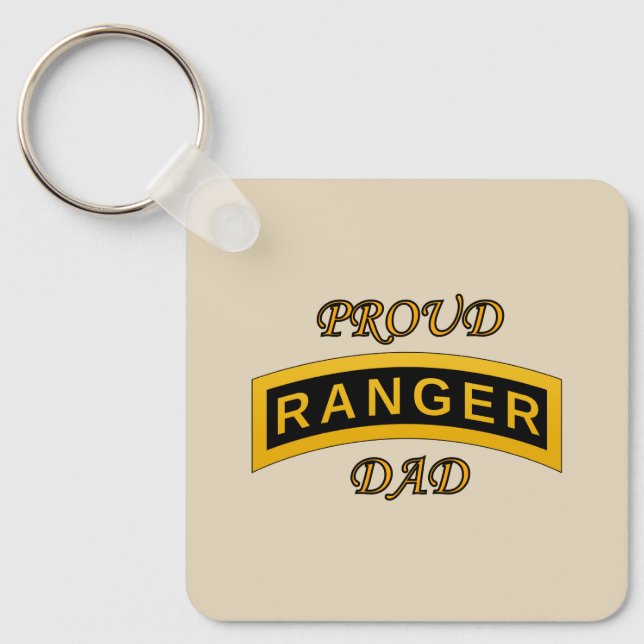 Army Ranger School - Proud Dad - Keychain (Front)