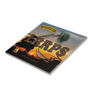 Army Rangers LRRPS LRRP LURPS Recon Recondo Tile